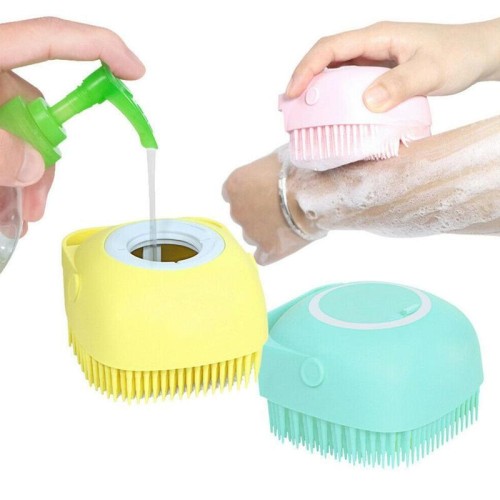 Silicone massage bath brush