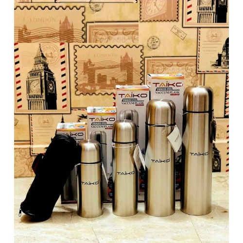 Taiko Stainless Steel Flask With Pouch - 500ml